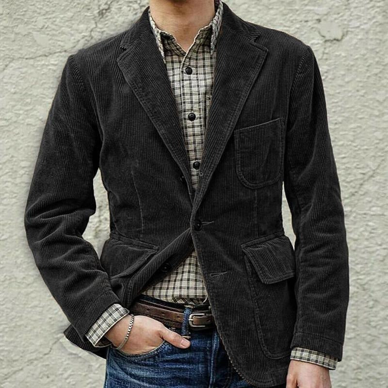 Men's casual fashion solid color jacket for men - Rios Future Shop