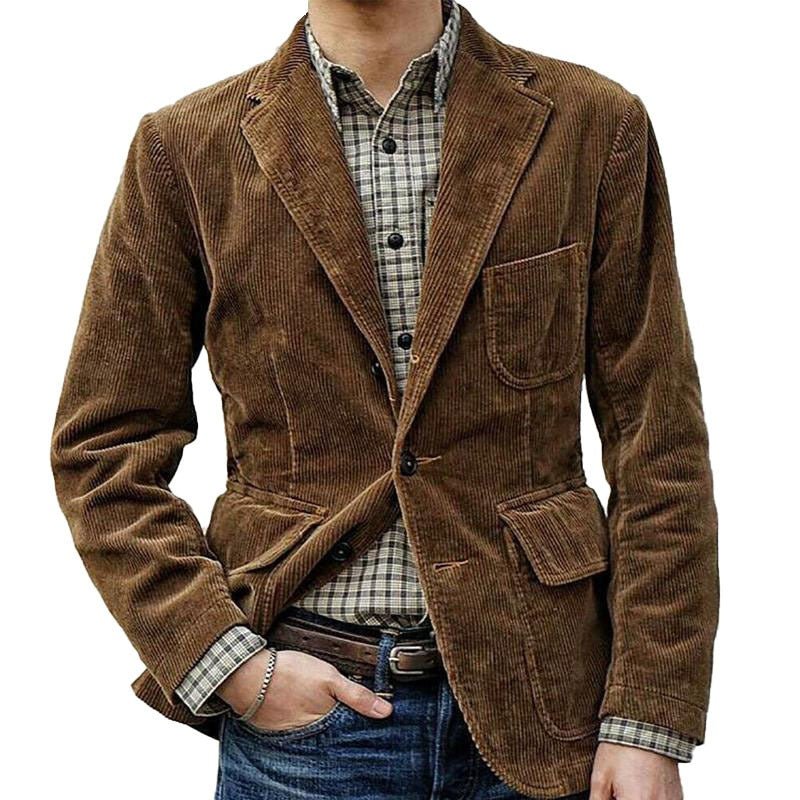 Men's casual fashion solid color jacket for men - Rios Future Shop