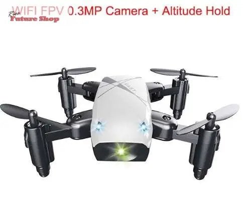 Micro Foldable RC Drone 3D Bearing Steering Wheel Remote Control Quadcopter Toys With Camera WiFi APP Control Helicopter Dron Kids Gift - Rios Future Shop