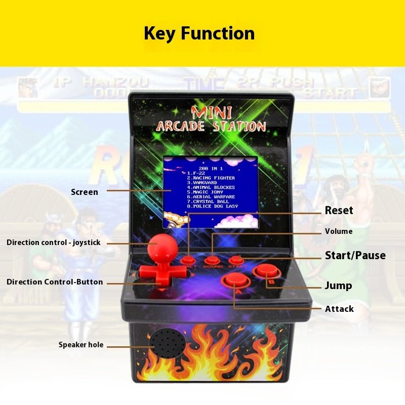 Mini Handheld Game Machine Children's Nostalgia Small Arcade - Rios Future Shop