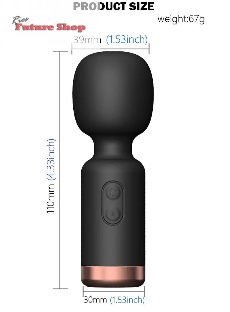 Mini Strong Shock AV Vibrator Female Masturbation - Rios Future Shop