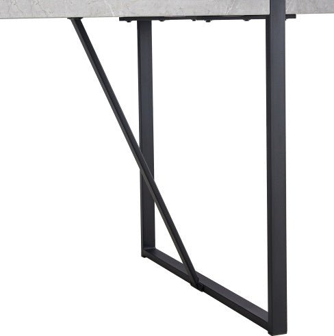 Modern Dining Table, 55 Inch Kitchen Table For 4 People, Rectangular Dinner Table For Dining Room, Home Office, Living Room Furniture, Easy Assembly, - Rios Future Shop