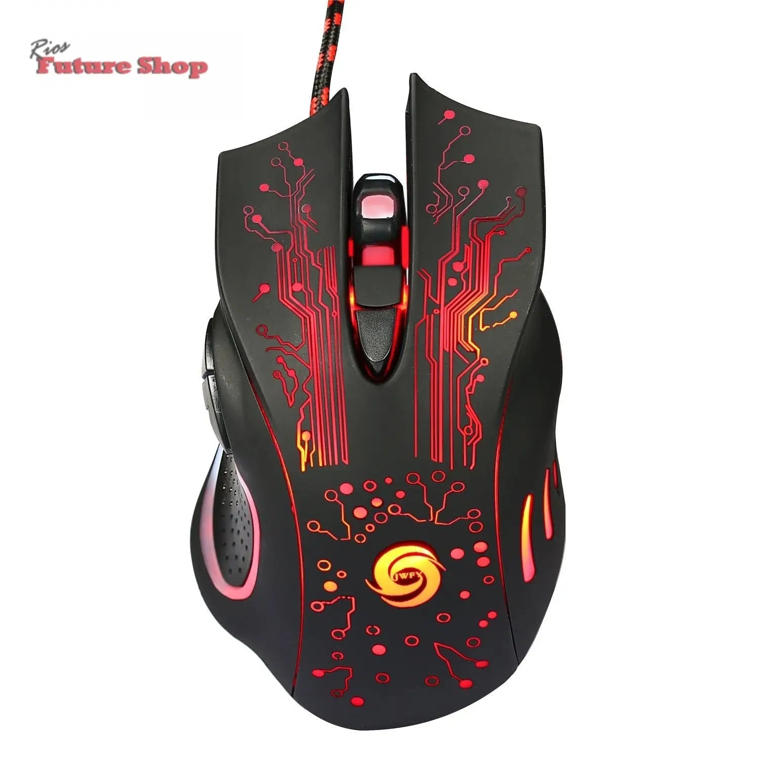 Mouse para jogos com fio LED retroiluminado PRO - Rios Future Shop