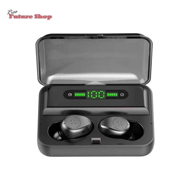 Multifunction Bluetooth Headset Binaural Movement Power Bank Phone Support - Rios Future Shop