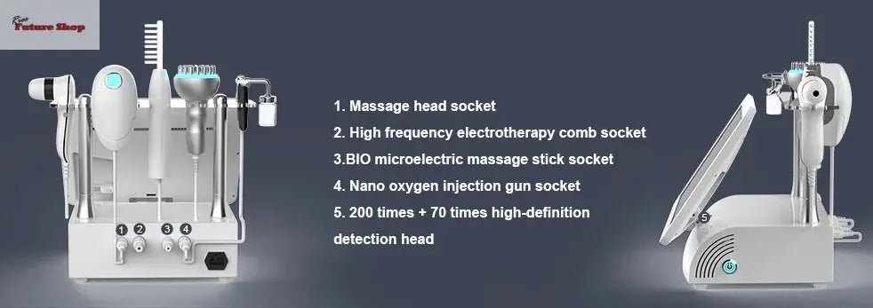 Multifunctional 15 inch 5 In 1 High Frequency Hair Scalp Machine - Rios Future Shop