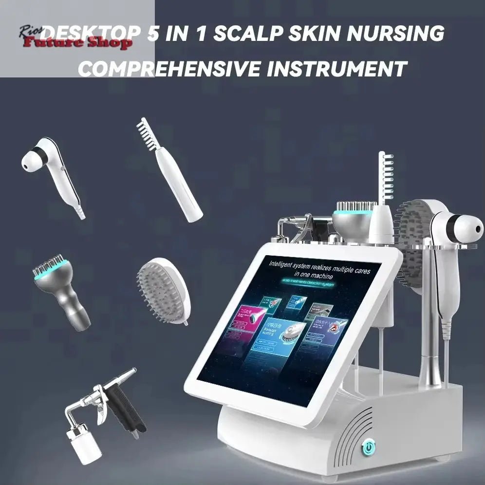 Multifunctional 15 inch 5 In 1 High Frequency Hair Scalp Machine - Rios Future Shop