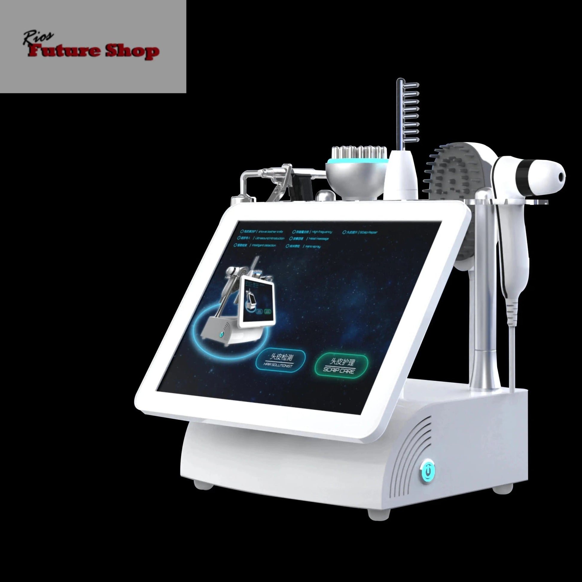Multifunctional 15 inch 5 In 1 High Frequency Hair Scalp Machine - Rios Future Shop