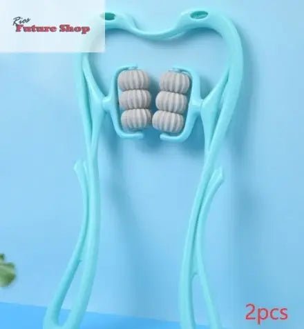 Multifunctional Manual Six - wheel Neck Massager Massage Relieve Roller Massage Tool - Rios Future Shop