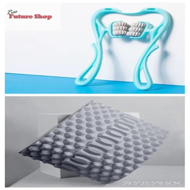 Multifunctional Manual Six-wheel Neck Massager Massage Relieve Roller Massage Tool - Rios Future Shop