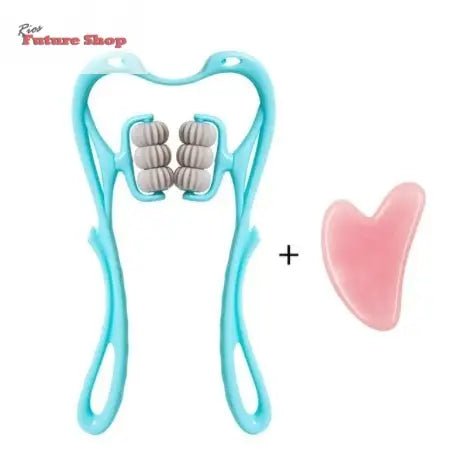 Multifunctional Manual Six - wheel Neck Massager Massage Relieve Roller Massage Tool - Rios Future Shop