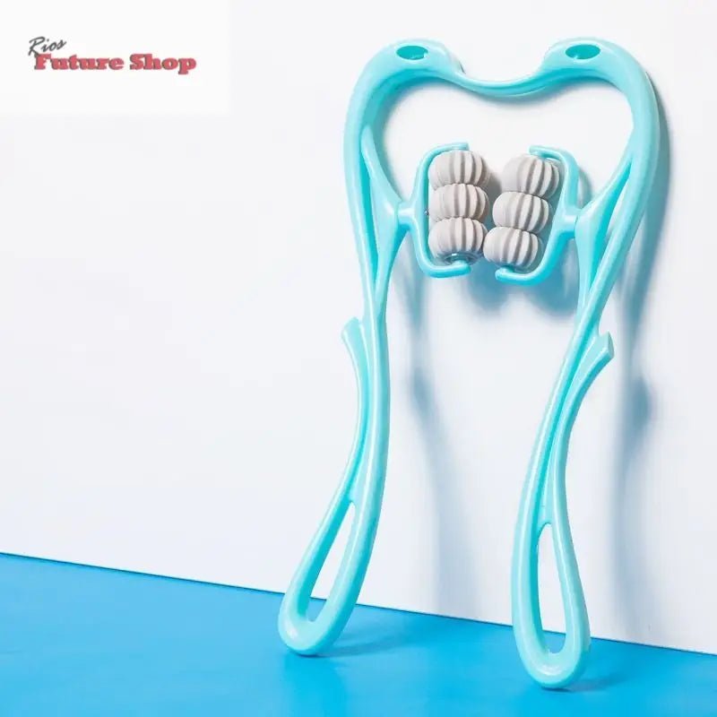 Multifunctional Manual Six - wheel Neck Massager Massage Relieve Roller Massage Tool - Rios Future Shop