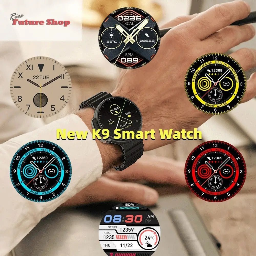 New K9 Smart Watch 1.39 Round Screen, NFC - Rios Future Shop
