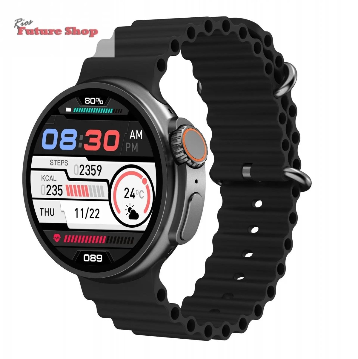 New K9 Smart Watch 1.39 Round Screen, NFC - Rios Future Shop