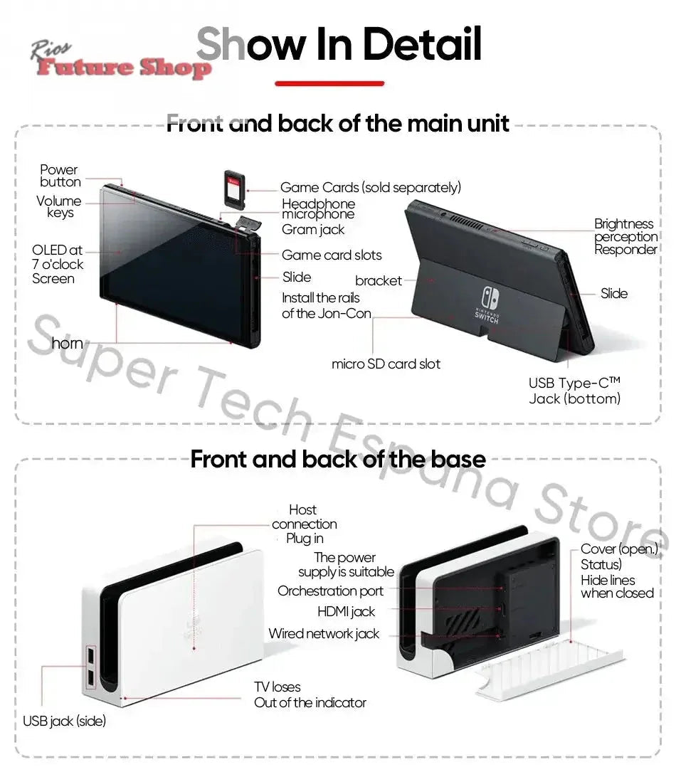 Nintendo Switch OLED Model 7 Inch Screen Video Game - Rios Future Shop
