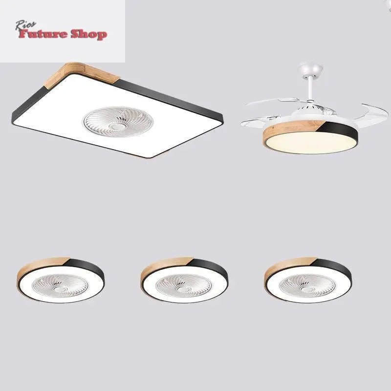 Nordic Hall Fan Lamp Bedroom Dining Room Set - Rios Future Shop