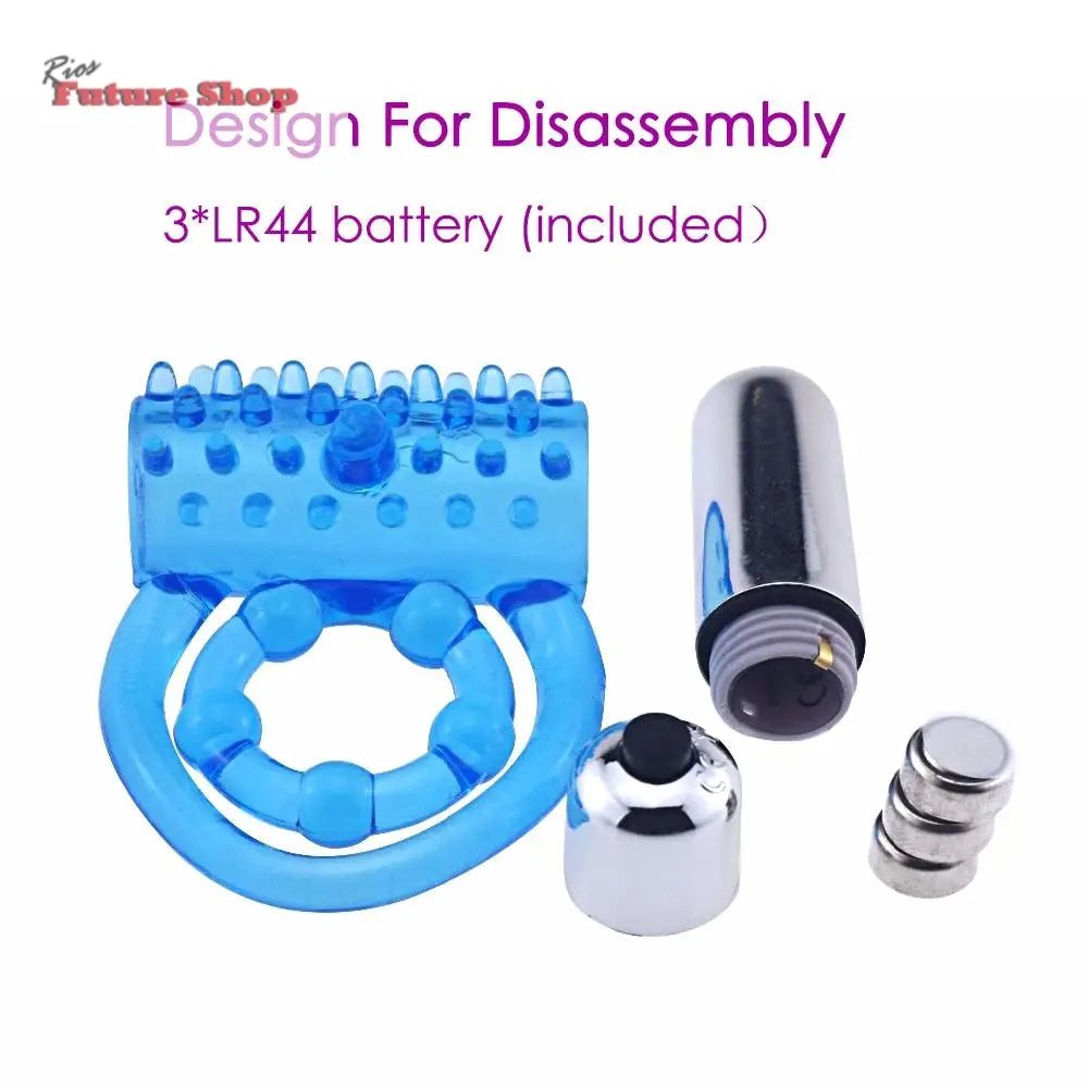 Novelty toy male longer lasting sex crystal penis cock vibrator ring vibrating sexy toys - Rios Future Shop