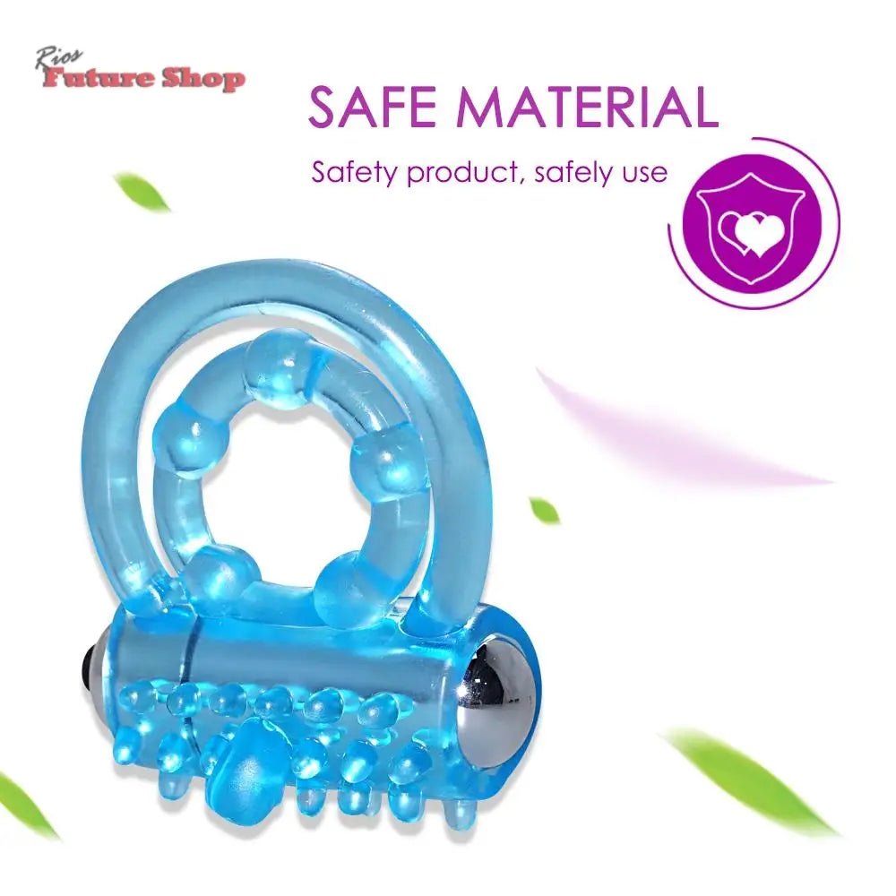 Novelty toy male longer lasting sex crystal penis cock vibrator ring vibrating sexy toys - Rios Future Shop