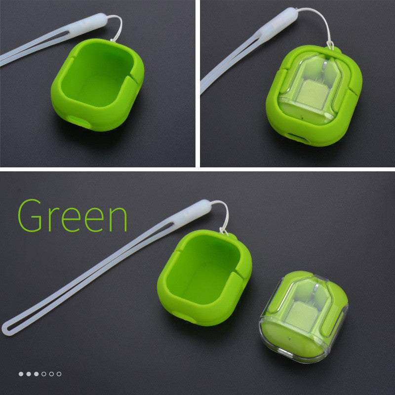 Novo Mini Transparente Sem Fio Bluetooth Headset Display Digital ENC Redução de Ruído Verdadeiro Desporto Música Sem Fio - Rios Future Shop