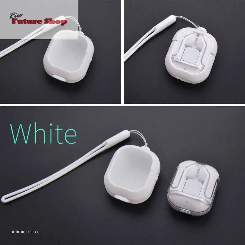 Novo Mini Transparente Sem Fio Bluetooth Headset Display Digital ENC Redução de Ruído Verdadeiro Desporto Música Sem Fio - Rios Future Shop