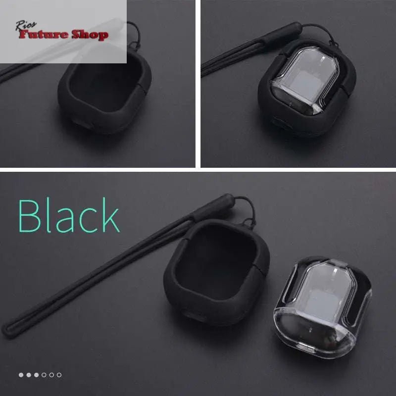 Novo Mini Transparente Sem Fio Bluetooth Headset Display Digital ENC Redução de Ruído Verdadeiro Desporto Música Sem Fio - Rios Future Shop