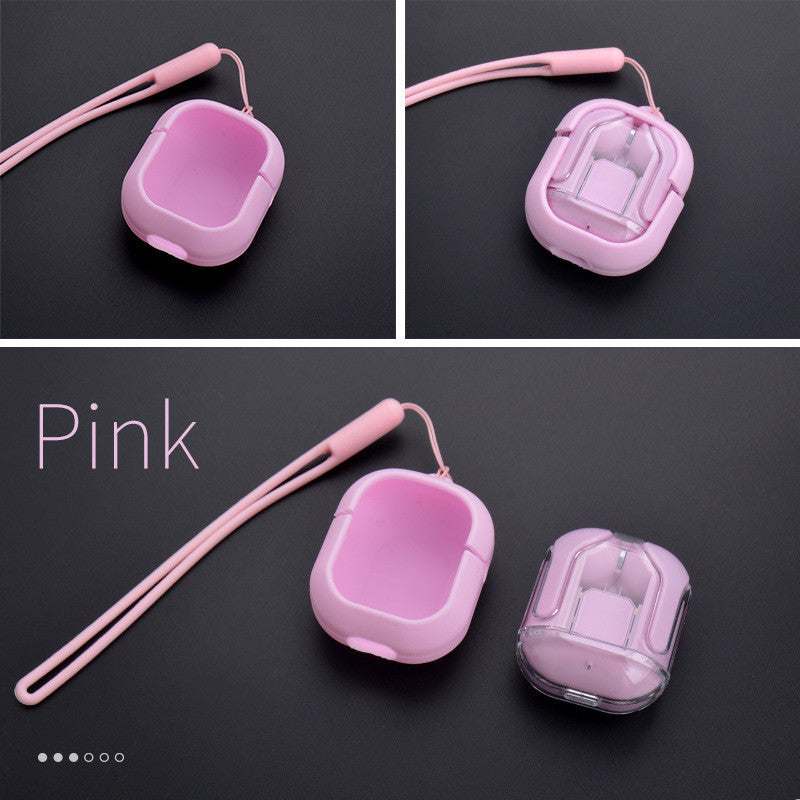 Novo Mini Transparente Sem Fio Bluetooth Headset Display Digital ENC Redução de Ruído Verdadeiro Desporto Música Sem Fio - Rios Future Shop
