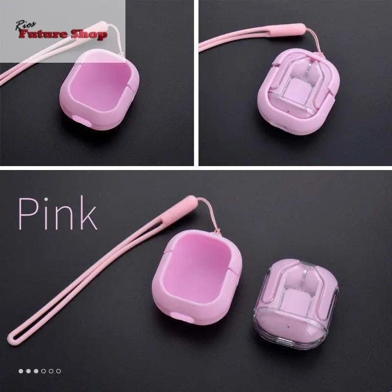 Novo Mini Transparente Sem Fio Bluetooth Headset Display Digital ENC Redução de Ruído Verdadeiro Desporto Música Sem Fio - Rios Future Shop