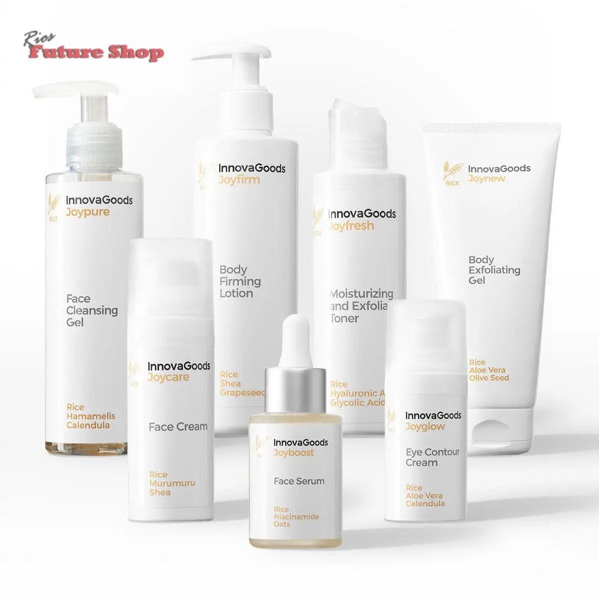 Pack de Rutina Facial y Corporal Rice RIOS FUTURE SHOP - Rios Future Shop