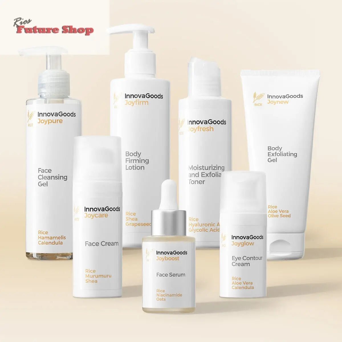 Pack de Rutina Facial y Corporal Rice RIOS FUTURE SHOP - Rios Future Shop