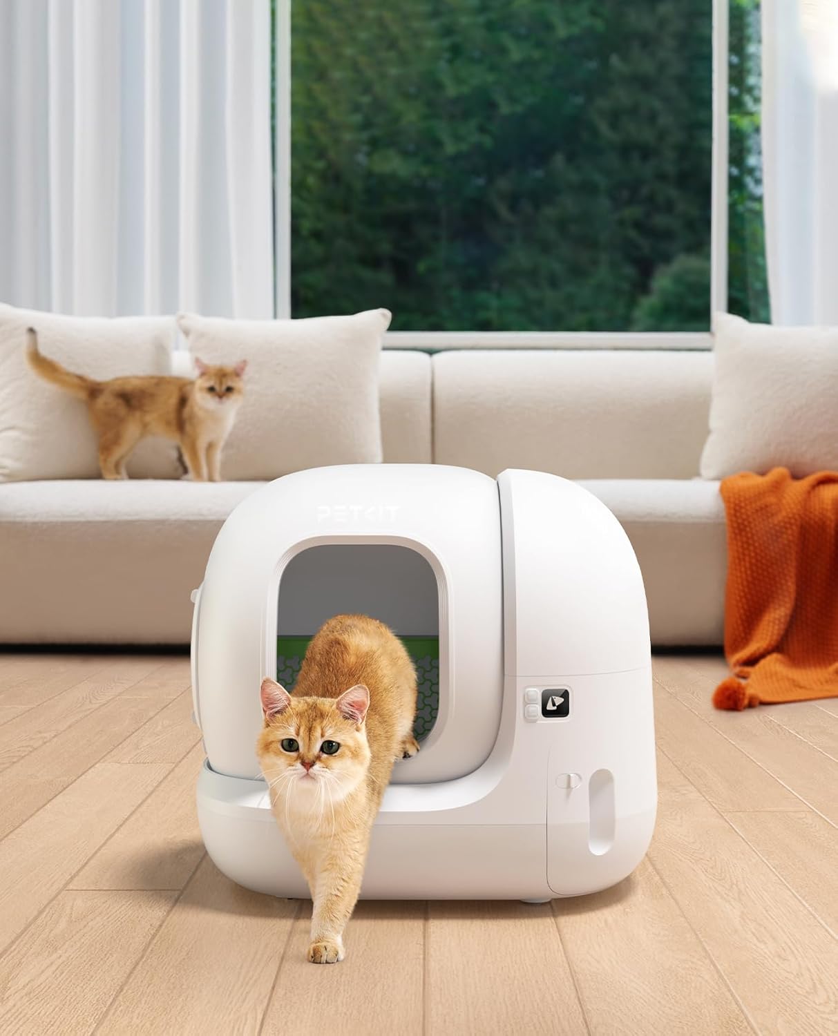 PETKIT Pura MAX 2 Areneiro gatos auto-limpável, sanita para gato, areia auto-limpeza para gatos, anti-fugas, xsegurança/remoção de odores/controlo de APP/76L, para vários gato