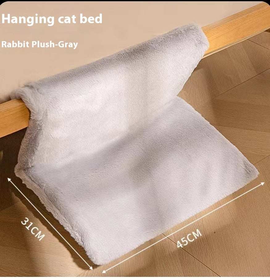 Plush L - shaped Cat Hammock Hanging Cat Nest Pet Products - Rios Future Shop
