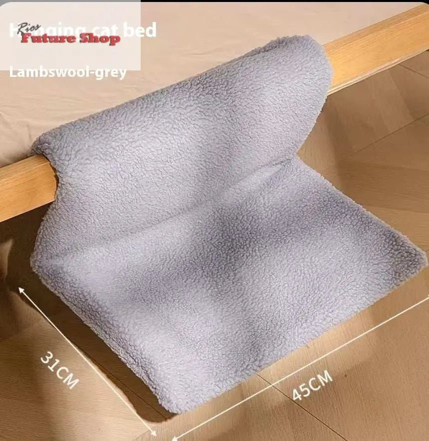 Plush L-shaped Cat Hammock Hanging Cat Nest Pet Products - Rios Future Shop