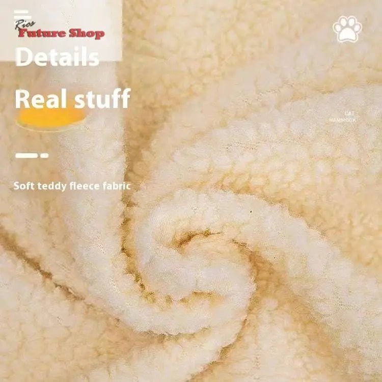 Plush L-shaped Cat Hammock Hanging Cat Nest Pet Products - Rios Future Shop