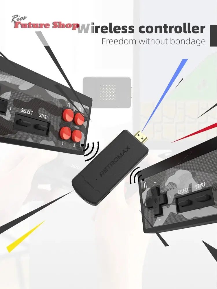 Portable Retro Game Stick with 1800 Built-in NES/ - Rios Future Shop