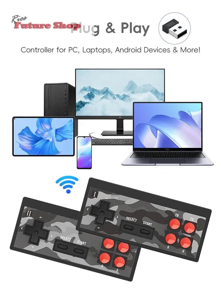 Portable Retro Game Stick with 1800 Built-in NES/ - Rios Future Shop