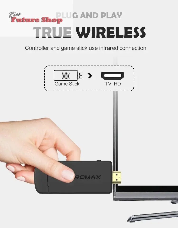 Portable Retro Game Stick with 1800 Built-in NES/ - Rios Future Shop