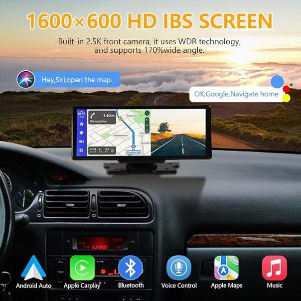 Portable Wireless Carplay With 2.5K Camera - Rios Future Shop