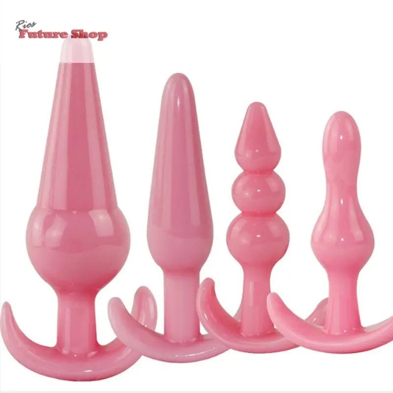 Posterior silicone anal plug, anal bead string, beginner's advanced extreme pleasure, female masturbation equipment, sexual adult products - Rios Future Shop