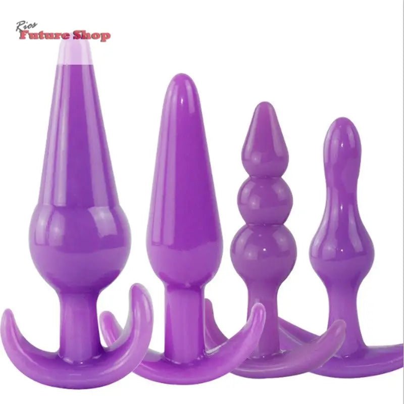 Posterior silicone anal plug, anal bead string, beginner's advanced extreme pleasure, female masturbation equipment, sexual adult products - Rios Future Shop