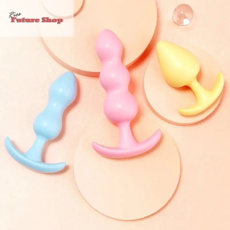 Posterior silicone anal plug, anal bead string, beginner's advanced extreme pleasure, female masturbation equipment, sexual adult products - Rios Future Shop