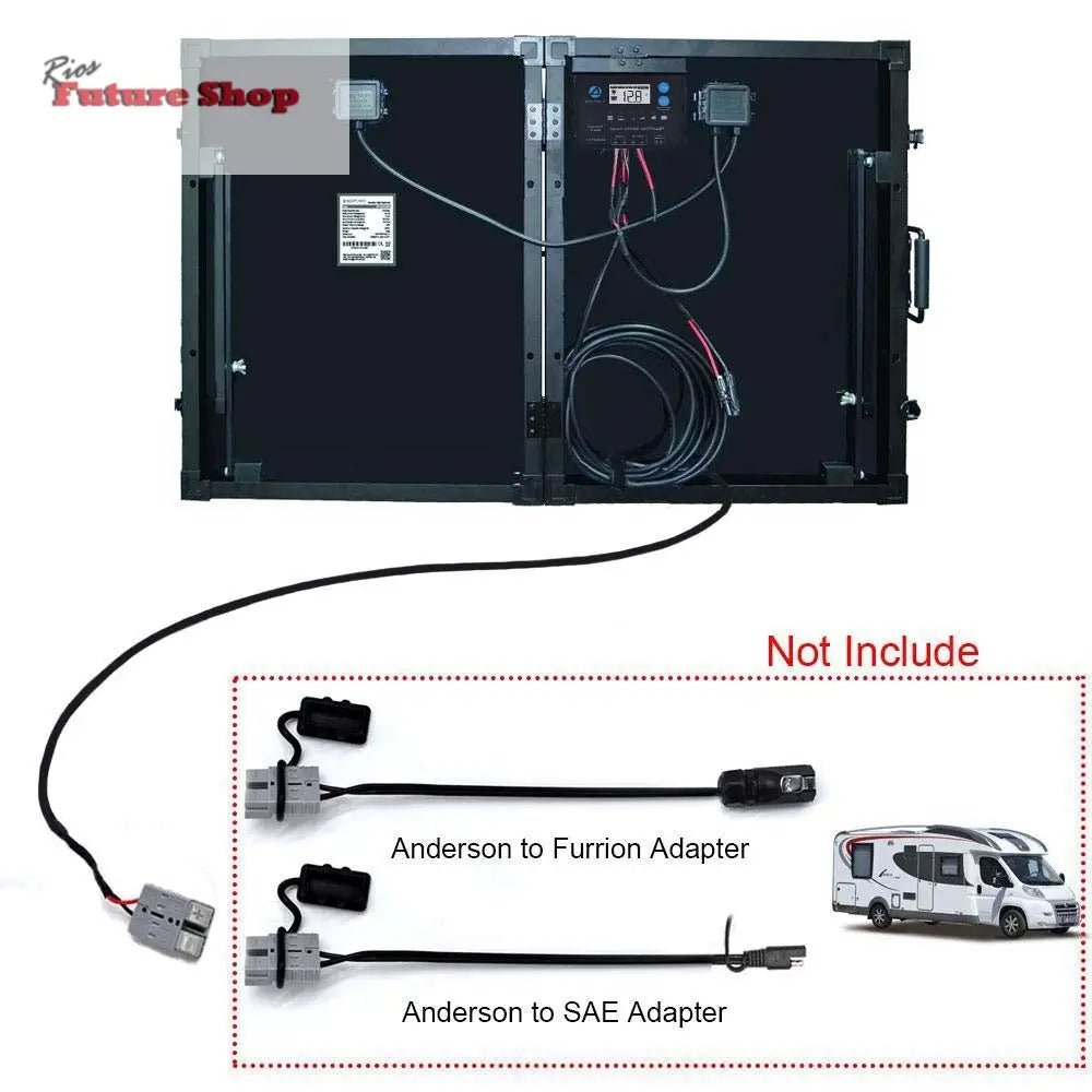 Power 100w 12v Portable Solar 2 Panel kit DC-ACOPower