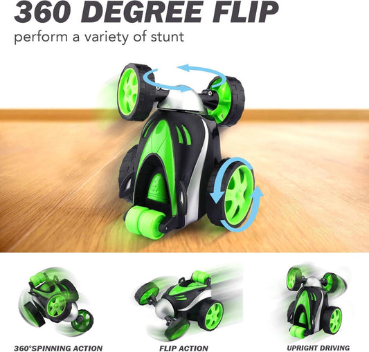 Carro Teledirigido Acrobático Stunt RC para crianças | Rotación 360° y Alta Velocidad Dropea
