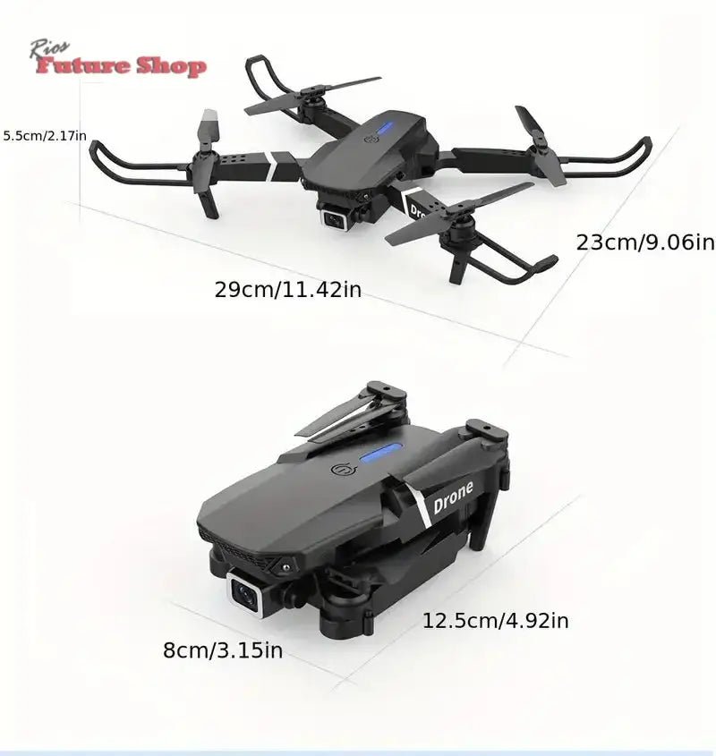 Professional Drone E88 - 4K HD Camera, WiFi FPV &Foldable - Rios Future Shop