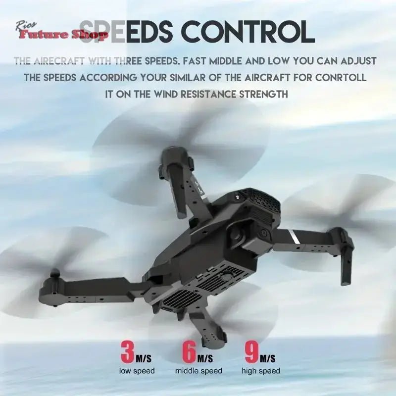 Professional Drone E88 - 4K HD Camera, WiFi FPV &Foldable - Rios Future Shop