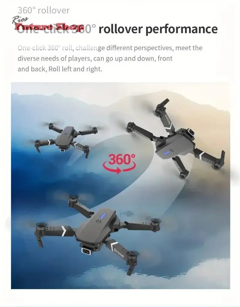 Professional Drone E88 - 4K HD Camera, WiFi FPV &Foldable - Rios Future Shop
