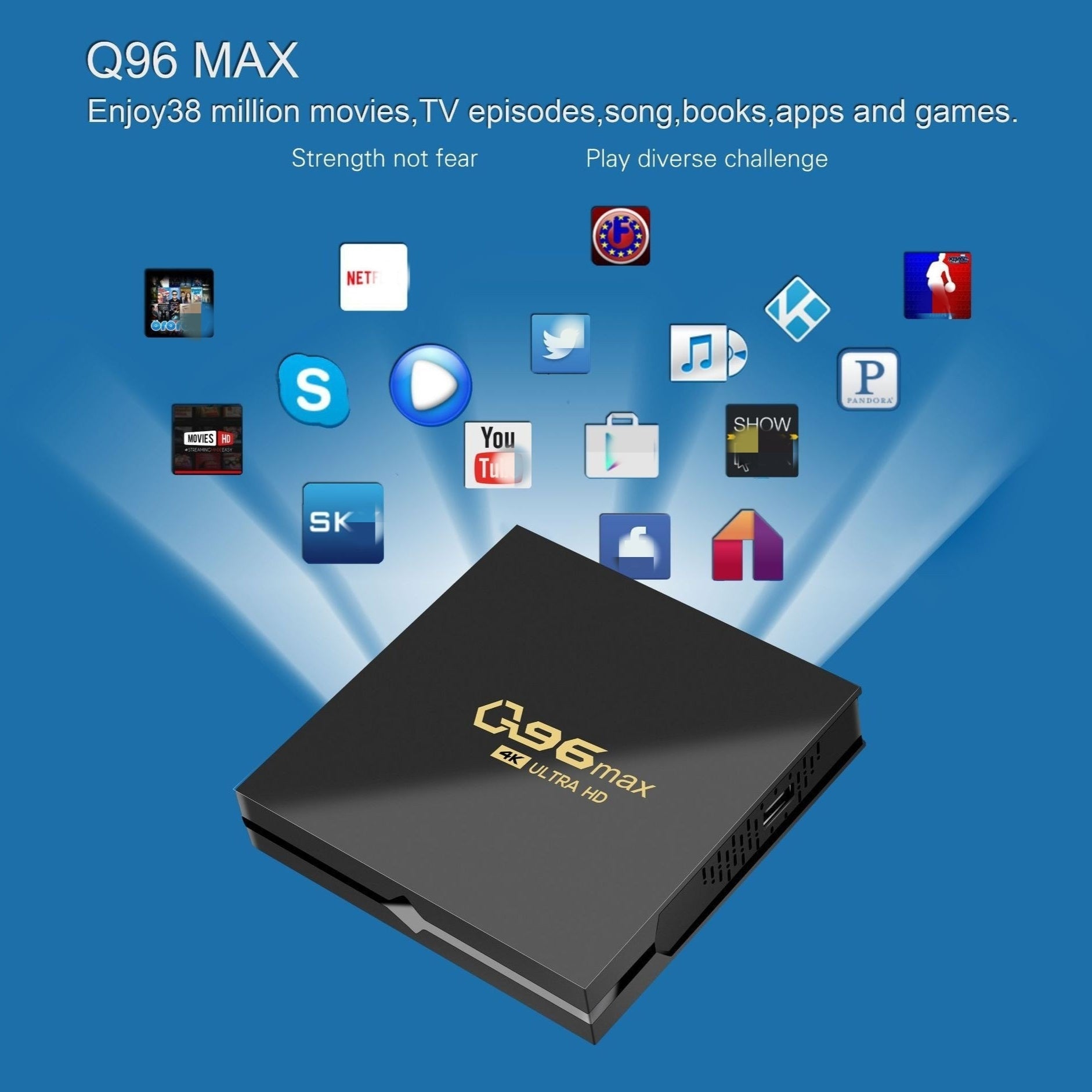 Q96 MAX BOX 4K Set Android - Rios Future Shop