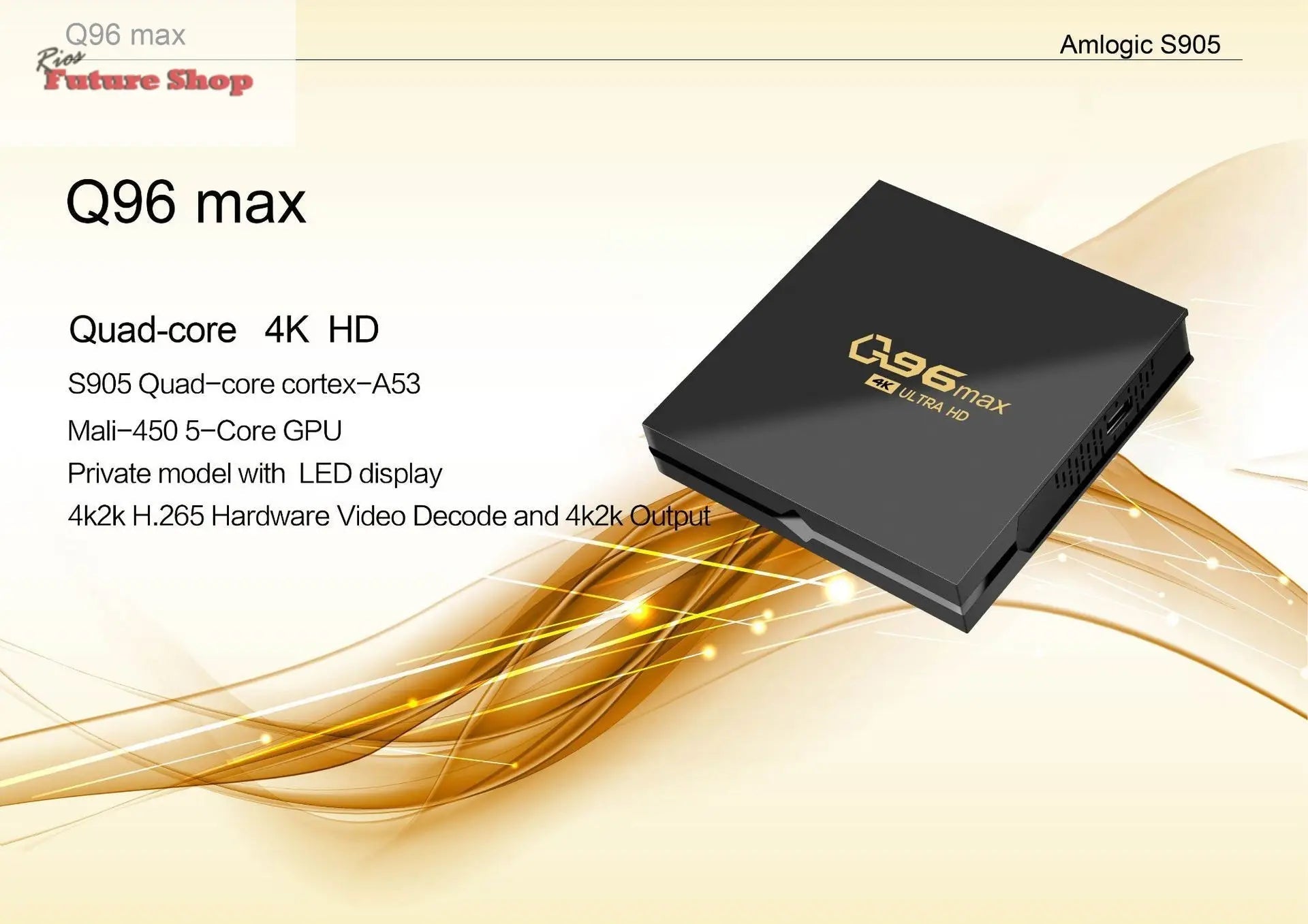 Q96 MAX BOX 4K Set Android - Rios Future Shop