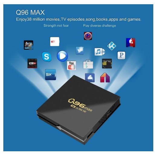 Q96 MAX BOX 4K Set Android - Rios Future Shop
