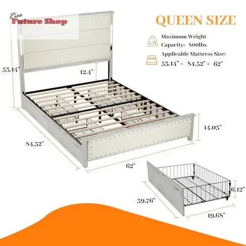Queen Size Bed Frame - Rios Future Shop
