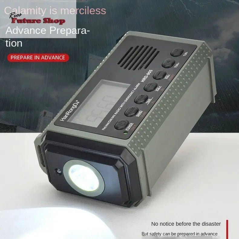 Radio disaster prevention and emergency full band radio solar charging lighting mobile portable radio - Rios Future Shop