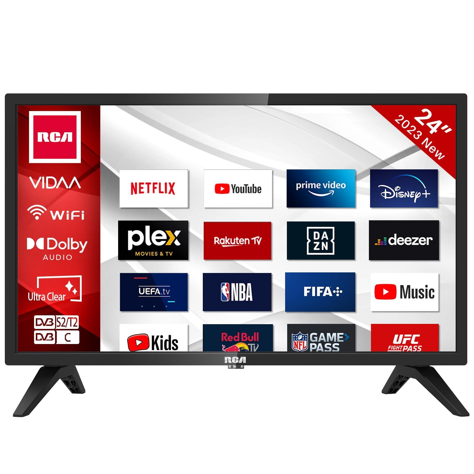 RCA E32 Televisión 32 Pulgadas (81cm) Non Smart LED TV 32" HD,Triple Reducción del Ruido,Modelo de Hotel,Modelo 2024